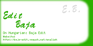 edit baja business card